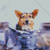 Dog In Bath Diamond Painting