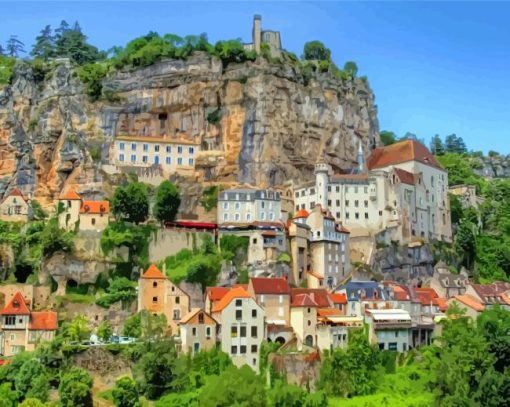 Dordogne Buildings Diamond Painting