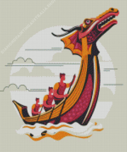 Dragon Boat Diamond Painting