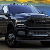 Dually Black Truck Diamond Painting