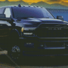 Dually Black Truck Diamond Painting