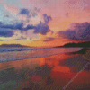 East Coast Beach Sundown Diamond Painting