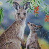 Eastern Grey Kangaroos Arts Diamond Painting