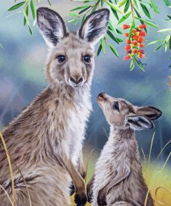 Eastern Grey Kangaroos Arts Diamond Painting