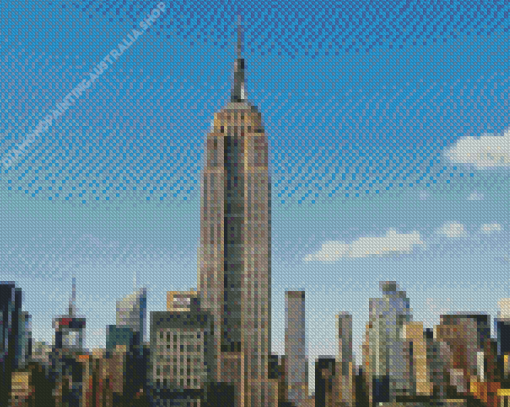 Empire State Skyscraper Diamond Painting