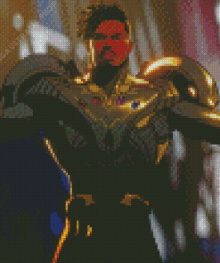 Erik Killmonger Supervillain Diamond Painting