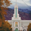 Fall in Mount Timpanogos Temple Diamond Painting