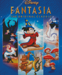 Fantasia Mickey Mouse Disney Poster Diamond Painting