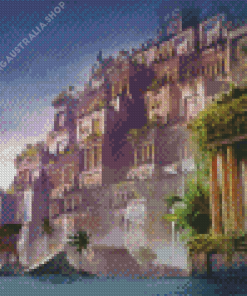 Fantasy Hanging Gardens of Babylon Diamond Painting