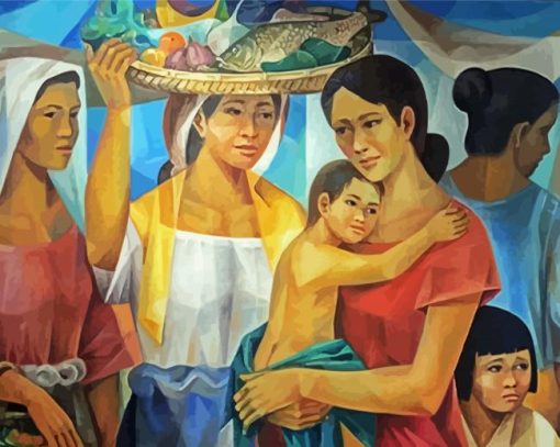 Filipina Women Diamond Painting