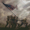 Flag Raising Iwo Jima Diamond Painting