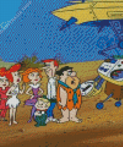 Flintstones and Jetsons Diamond Painting