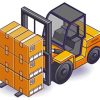 Forklift Truck Diamond Painting