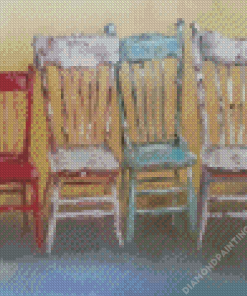 Four Old Chairs Diamond Painting