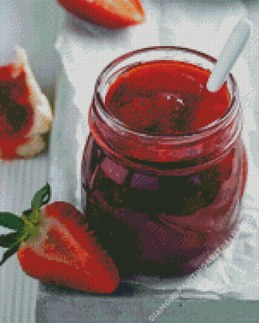 Fresh Strawberry Jam Diamond Painting