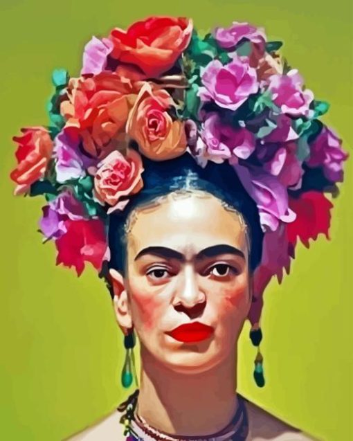 Frida With Flowers Diamond Painting