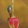 Frog On A Tulip Flower Diamond Painting