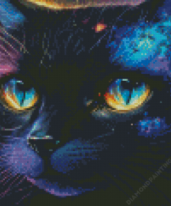 Galaxy Cat Diamond Painting