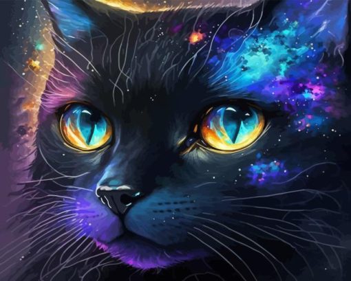 Galaxy Cat Diamond Painting