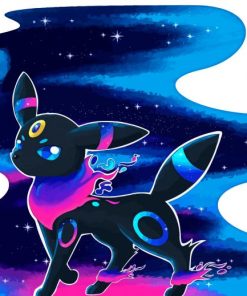 Galaxy Umbreon Diamond Painting