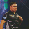 Gerwyn Price Welsh Darts Player Diamond Painting