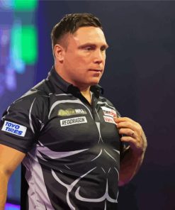 Gerwyn Price Welsh Darts Player Diamond Painting