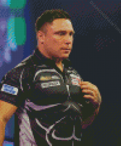 Gerwyn Price Welsh Darts Player Diamond Painting