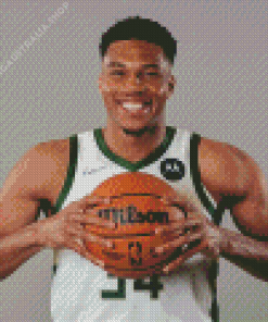 Giannis Antetokounmpo Basketballer Diamond Painting