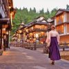 Girl in Ginzan Onsen Diamond Painting