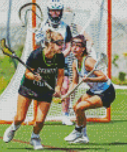 Girls Lacrosse Players Diamond Painting