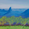 Glass House Mountains Australia Art Diamond Painting