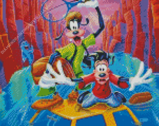 Goofy and Max Diamond Painting