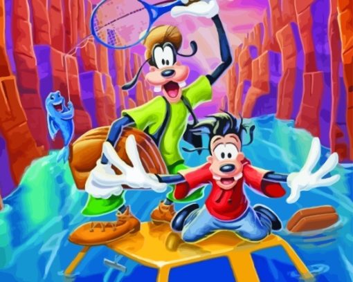 Goofy and Max Diamond Painting