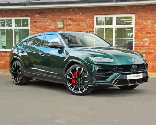 Green Lamborghini Urus Diamond Painting