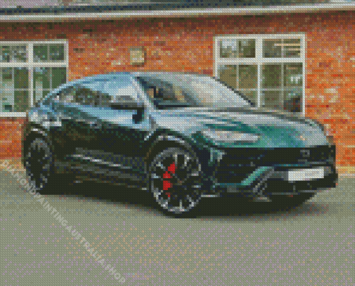 Green Lamborghini Urus Diamond Painting