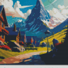 Grindelwald Switzerland Poster Art Diamond Painting