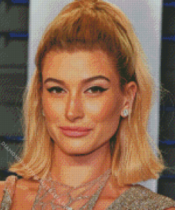 Hailey Bieber With Short Hair Diamond Painting