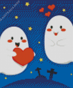 Halloween Ghosts Lovers Diamond Painting