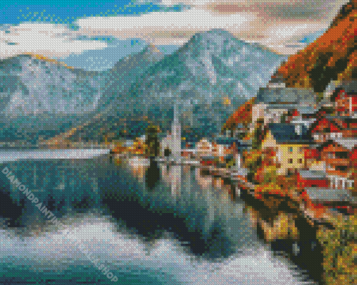 Hallstatt Lake Diamond Painting