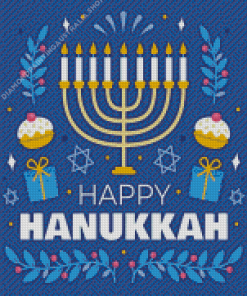 Happy Hanukkah Diamond Painting