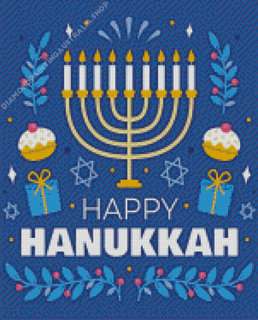 Happy Hanukkah Diamond Painting