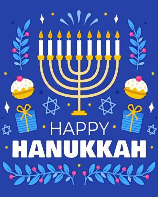 Happy Hanukkah Diamond Painting