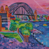 Harbour Bridge Sunset Art Diamond Painting