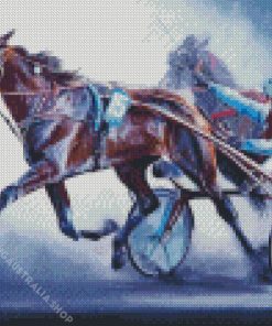 Harness Horse Racing Diamond Painting