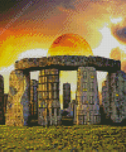 Henge Sunset Diamond Painting