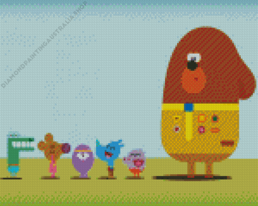 Hey Duggee Cartoon Characters Diamond Painting