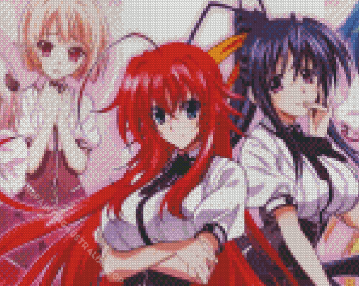 High School dxd Characters Diamond Painting