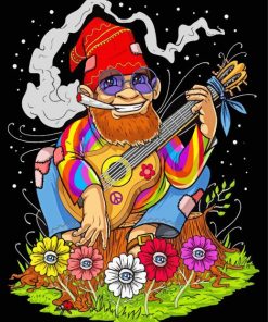 Hippie Fantasy Gnome Diamond Painting