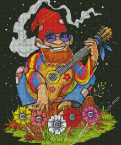 Hippie Fantasy Gnome Diamond Painting