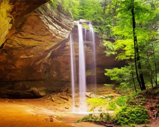 Hocking Hills State Park Ohio Diamond Painting